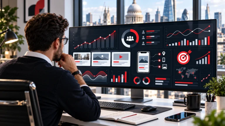 Paid media specialist examining campaign performance trends and conversion signals