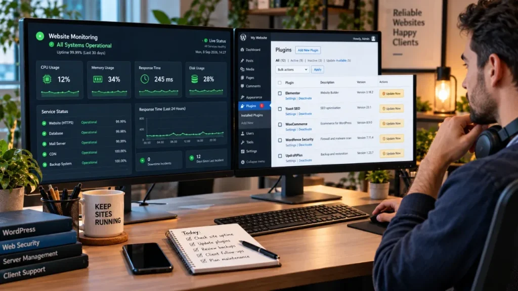 Website management service hero banner