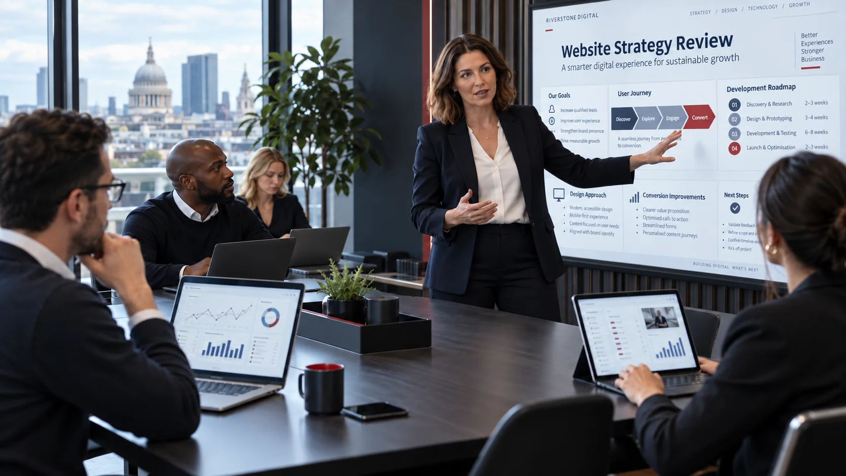 Senior digital strategist helping UK business leaders choose priorities, sequence work and connect marketing activity to commercial goals